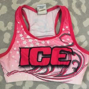 Ice Cheerleading Sports Bra